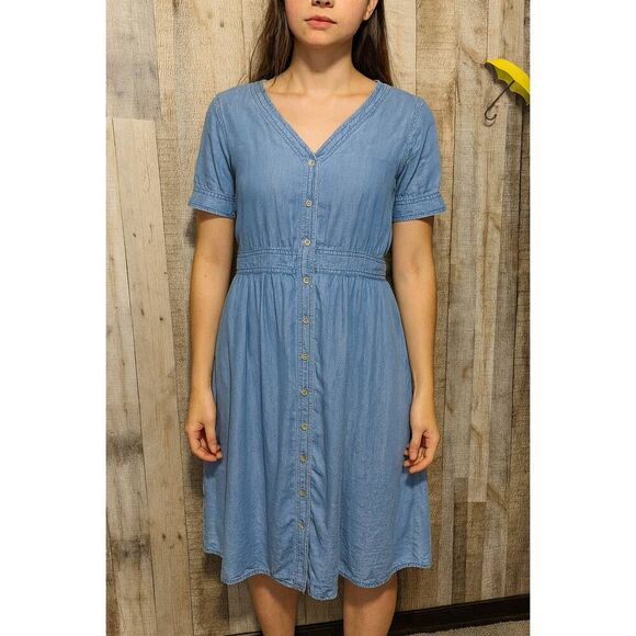 bohme-dresses-bohmeblue-tencel-chambray-midi-dress-poshmark